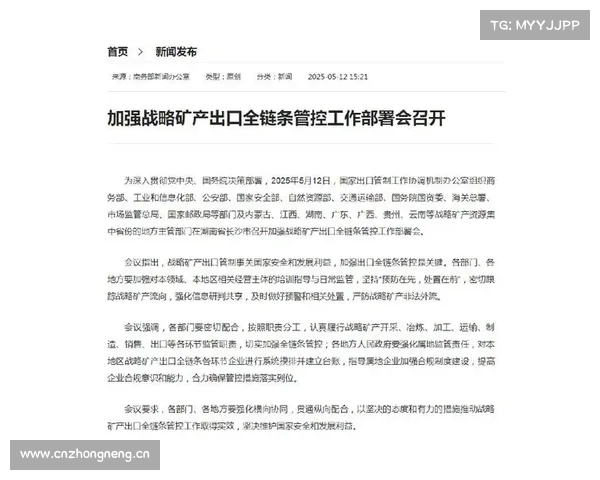多地加强措施严防战略矿产非法外流确保资源安全与经济稳定 多地加强措施严防战略矿产非法外流确保资源安全与经济稳定